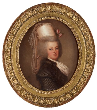 Portrait de la reine Marie-Antoinette de France 1755-1793, 1789 - Adolf Ulrich Wertmuller