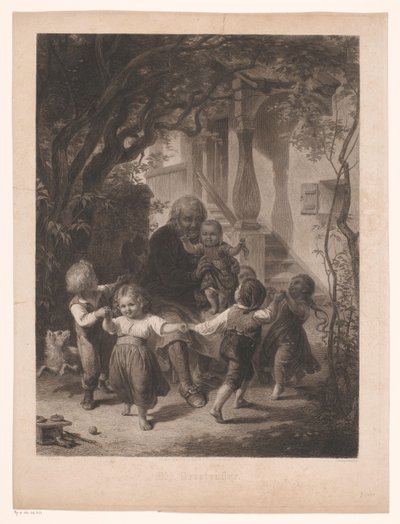 Enfants dansant en cercle autour d