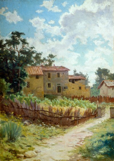Paysage toscan - Adolfo Belimbau