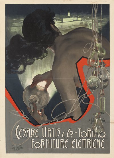 Affiche publicitaire produite pour la société italienne de fournitures d