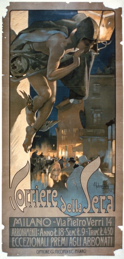 Affiche publicitaire pour le 