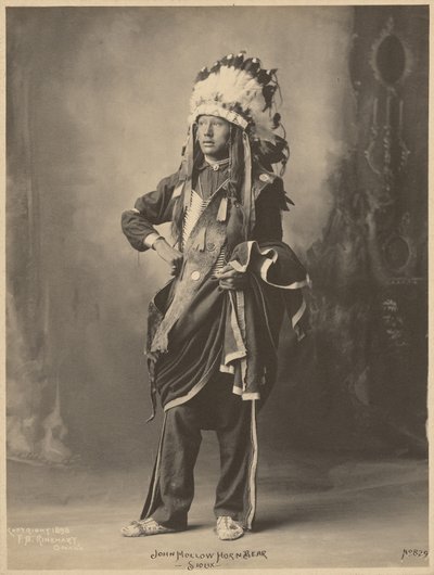 John Hollow Horn Bear, Sioux - Adolph F. Muhr