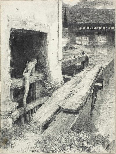 Écluse - Adolph Menzel