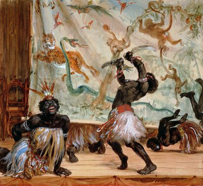 Les Zoulous - Adolph Menzel