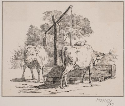 Le coq et la vache - Johan Adolph Kittendorff