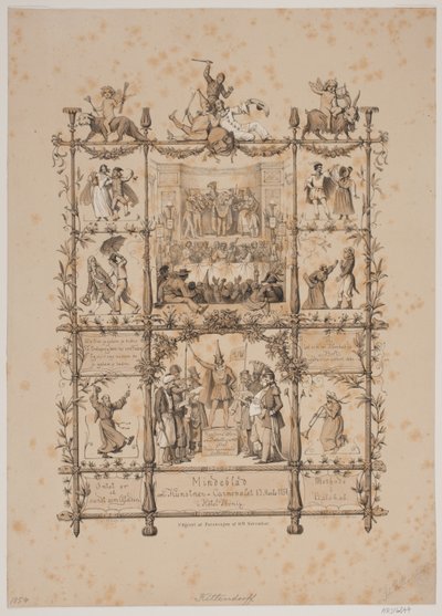 Souvenir du carnaval des artistes du 3 mars 1854 - Johan Adolph Kittendorff