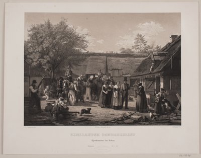 Mariage paysan du Sjælland - Johan Adolph Kittendorff
