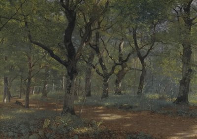 Dans la forêt - Adolph Larsen