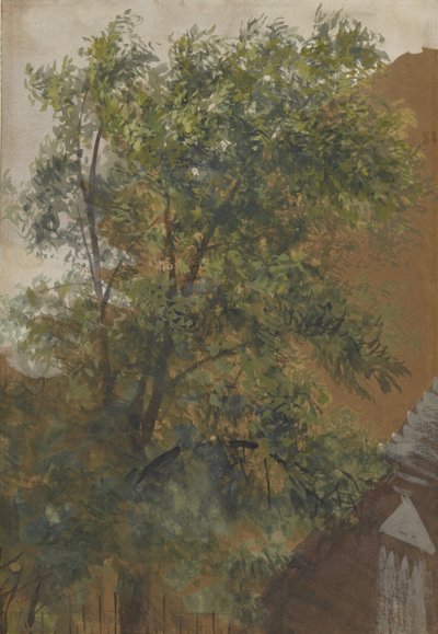 Vue de la fenêtre de son atelier à la Marienstraße 22 - Adolph Menzel