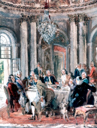 Réunion au manoir, 1849 - Adolph Menzel