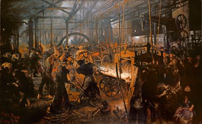 La Fabrique de fer - Adolph Menzel