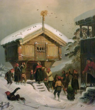Coutume de Noël - Adolph Tidemand