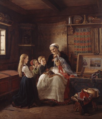 Couronne de mariage de grand-mère - Adolph Tidemand
