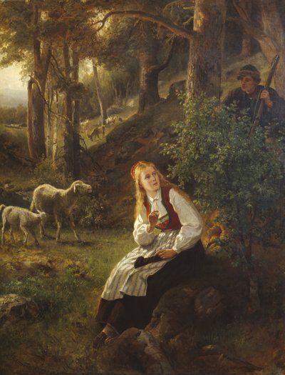 La Première Rencontre - Adolph Tidemand