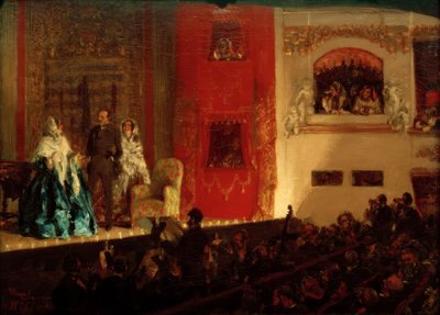 Théâtre du Gymnase à Paris - Adolph Menzel