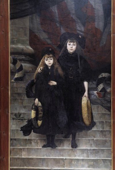 Alsace et Lorraine, peinture par A.A. Lesrel - Adolphe Alexandre Lesrel