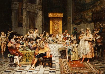 Le Baptême du Condé - Adolphe Alexandre Lesrel