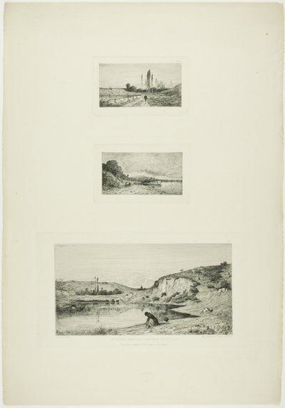 Une falaise dans la paroisse de Rix - Adolphe Appian