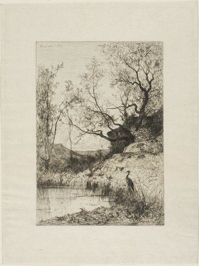 Un étang près de Roussillon - Adolphe Appian