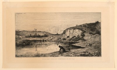 Un rocher dans les communaux de Rix (Ain) - Adolphe Appian