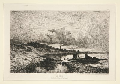 Un soir, bords du Rhône à Rix - Adolphe Appian