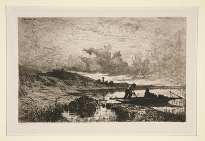 Un Soir, Bords du Rhône à Rix - Adolphe Appian