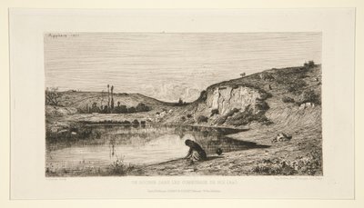 Un rocher dans les communaux de Rix (Ain) - Adolphe Appian