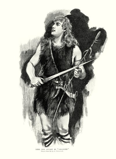 Le ténor allemand Max Alvary en Siegfried dans l