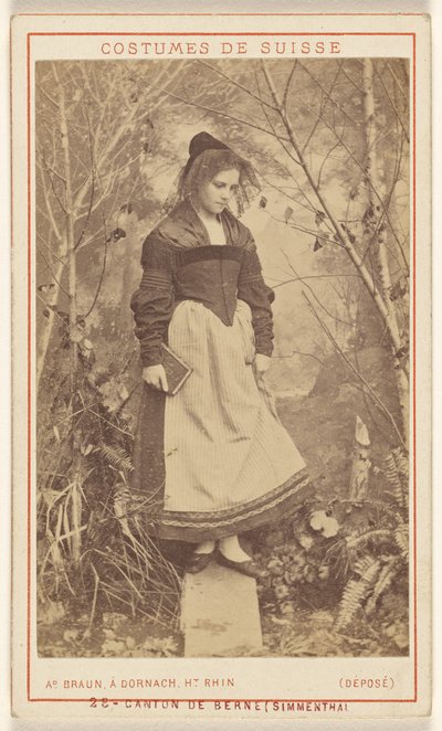 Costumes de Suisse. Canton De Berne (Simmenthal) - Adolphe Braun