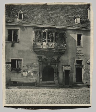 Façade alsacienne, Corps de Garde à Colmar - Adolphe Braun