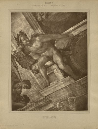 Rome - Palais du Vatican, Chapelle Sixtine, Michel-Ange - Adolphe Braun