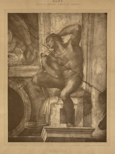 Rome - Palais du Vatican, Chapelle Sixtine, Michel-Ange - Adolphe Braun