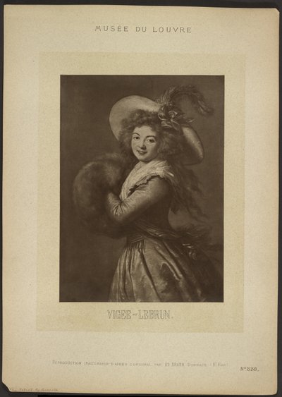 [Self-portrait by Vigee-Lebrun, Musée du Louvre] - Adolphe Braun