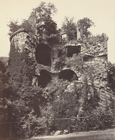La tour explosée, château de Heidelberg - Adolphe Braun
