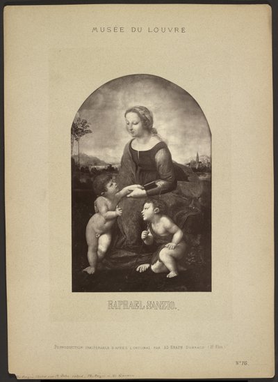 [La Vierge au jardin de Raphaël, musée du Louvre]. - Adolphe Braun