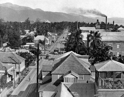 Rue du port est, Kingston, Jamaïque, vers 1905 - Adolphe Duperly and Son