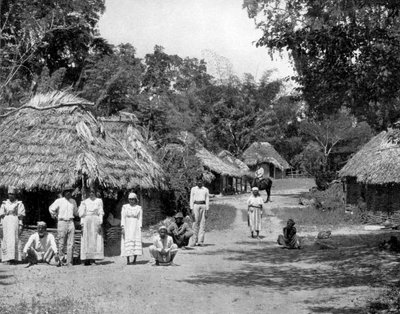 Cabanes indigènes, Jamaïque, vers 1905 - Adolphe Duperly and Son