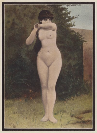 Femme surprise - Adolphe Frederic Lejeune