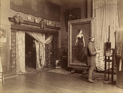 John Singer Sargent dans son atelier - Adolphe Giraudon