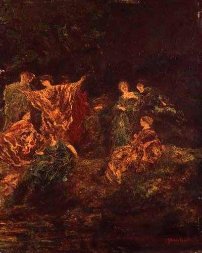 Fête Galante, vers 1870 - Adolphe Joseph Thomas Monticelli