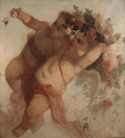 Musicien amoureux, fragment de la décoration de l