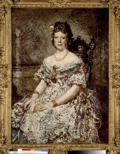 Portrait de Madame Pascal, épouse du consul de Bolivie à Marseille - Adolphe Joseph Thomas Monticelli