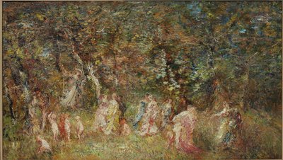 La Balançoire - Adolphe Joseph Thomas Monticelli