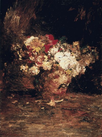 Vase de fleurs, vers 1880 - Adolphe Joseph Thomas Monticelli