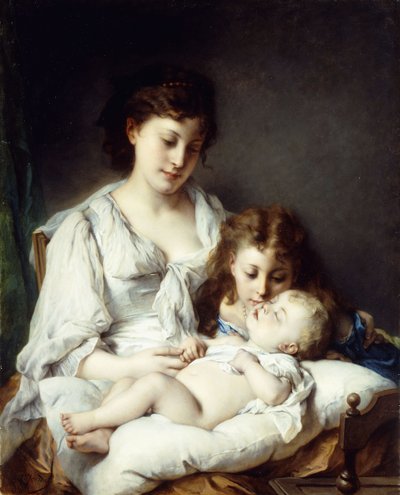 Affection maternelle - Adolphe Jourdan