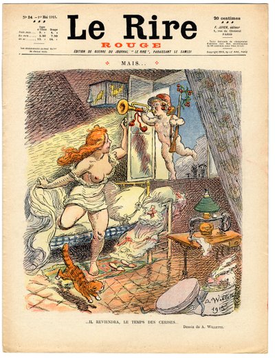 Couverture de "Le Rire Rouge", Satirique en Couleurs - Adolphe Leon Willette