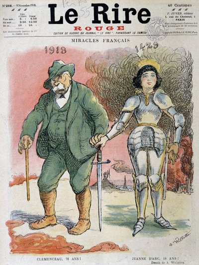 Première Guerre mondiale (1914-1918) : Miracles français, Georges Clemenceau (1841-1929), en 1918, le père de la Victoire avait 78 ans et Jeanne d