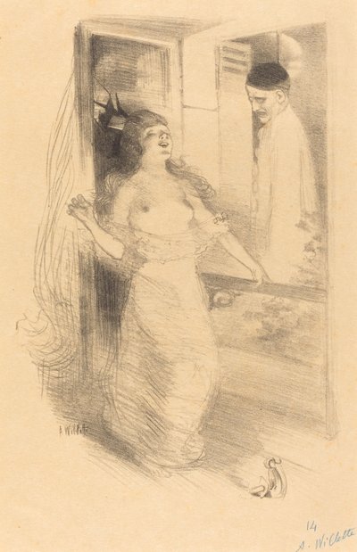 Clown pendu (Pierrôt pendu) - Adolphe Leon Willette