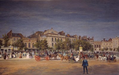 Vue générale des théâtres du boulevard du Temple avant le percement du boulevard Prince Eugène, détail de L