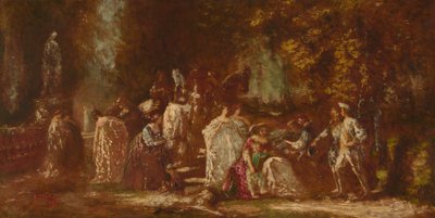 Retour de la chasse - Adolphe Monticelli